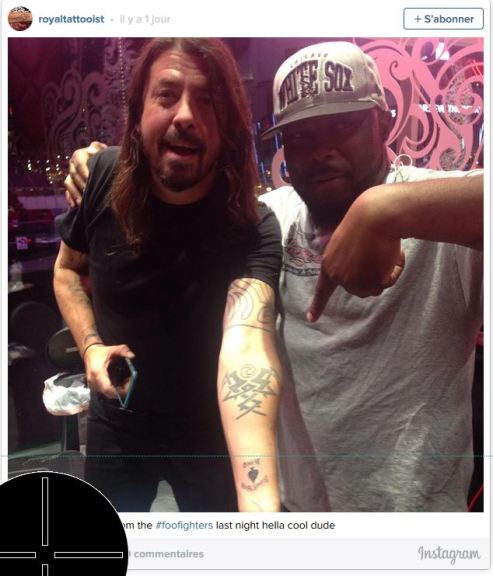 Dave Grohl_Tattoo in Honor of Lemmy